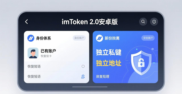imToken 2.0安卓版怎么创建和管理多个账户？资产隔离这样做
