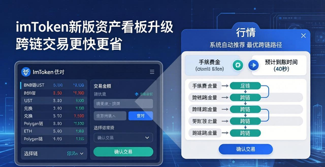 imToken新版资产看板升级 跨链交易更快更省