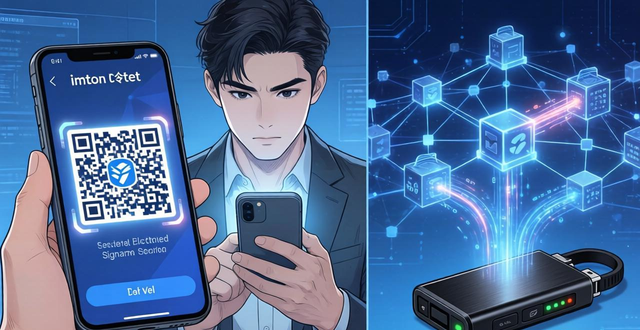 两步手机操作imToken冷钱包，离线签名确保资金安全